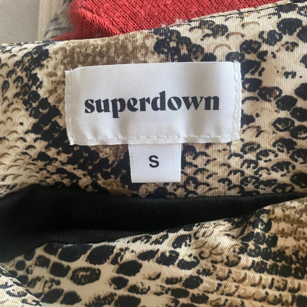 Superdown Cheetah Ruched Mini Skirt size small TAGS STILL ON - Picture 6 of 6